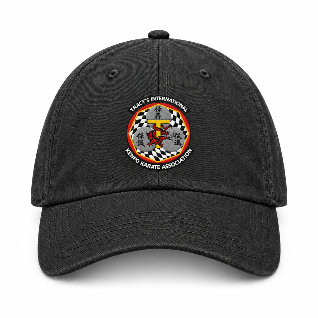 Dark grey baseball cap with the original T.I.K.K.A. logo centered on the front.